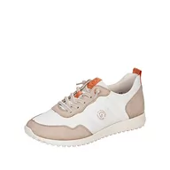 Trampki damskie - Remonte Damskie trampki D3102, Marmurowy Sportweiss Orange 81, 37 EU - miniaturka - grafika 1