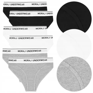 6x FIGI MAJTKI DAMSKIE Bawełniane Kobiece Zestaw 6 Pak MORAJ r. S - Majtki damskie - miniaturka - grafika 1