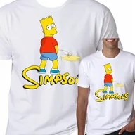Koszulki męskie - T-Shirt KOSZULKA SIMPSONS BART PREZENT L 0581 - miniaturka - grafika 1
