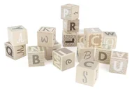 Klocki - Drewniane klocki edukacyjne Alfabet wood Bajo - miniaturka - grafika 1