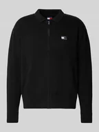 Swetry męskie - Kurtka z dzianiny o kroju relaxed fit z czystej bawełny - miniaturka - grafika 1