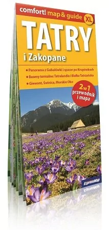 ExpressMap praca zbiorowa comfort! map&guide XL Tatry i Zakopane 2w1. Laminowany map&guide XL 1:235 000