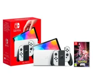 Konsole Nintendo - Nintendo Switch OLED Biały + Pokemon Shining Pearl - miniaturka - grafika 1