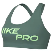 Biustonosze - Nike Damski biustonosz sportowy Pro Dri-Fit Swsh Light Support Grx Bra, Bicoastal/White, FN2749-361, S - miniaturka - grafika 1
