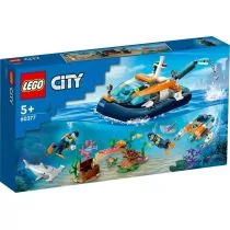 Lego CITY Łódź do nurkowania badacza 60377 - Klocki - miniaturka - grafika 1