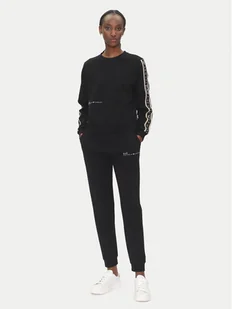 EA7 Emporio Armani Dres 7W000283 AF12501 UC001 Czarny Regular Fit - Dresy damskie - miniaturka - grafika 1