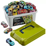 Samochody i pojazdy dla dzieci - ZESTAW AUTEK W SKRZYNCE RESORAKI - miniaturka - grafika 1