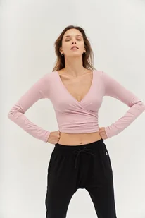 Top Do Jogi Total Eclipse Wrap Top - Glowing Pink Xs/S - Koszulki i topy damskie - miniaturka - grafika 1