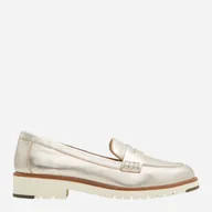 Półbuty damskie - Loafersy damskie skórzane ALDO 13542980-042 39 (8.5US) 25.1 cm Srebrne (684070910713). Loafersy damskie - miniaturka - grafika 1