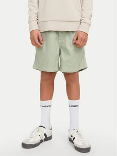 Jack&Jones Junior Szorty materiałowe Jaiden 12275023 Szary Loose Fit - Spodenki damskie - miniaturka - grafika 1