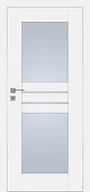 Drzwi wewnętrzne - Dre Drzwi Wewnętrzne Z Szybą Piano 3 Okleina Biała Mat - miniaturka - grafika 1