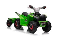 Tory, garaże, parkingi - Quad Na Akumulator XMX630T Zielony Z Przyczepą - miniaturka - grafika 1