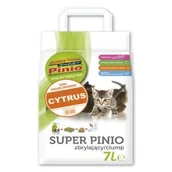 Żwirek dla kotów - BENEK BENEK Super Pinio Zbrylający Kruszon Cytryna 7 l - miniaturka - grafika 1