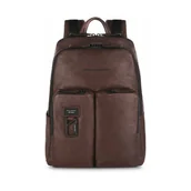 Plecaki - Piquadro, Zaino Porta Brązowy, unisex, - miniaturka - grafika 1
