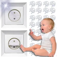 Zabezpieczenia dla dzieci - ZABEZPIECZENIA DO GNIAZDEK KONTAKTÓW ZAŚLEPKI ZATYCZKI Z BOLCEM - 20 SZTUK - miniaturka - grafika 1