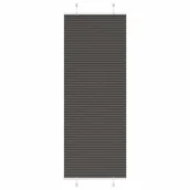 Rolety - Roleta plisowana czarna 70x200 cm Szerokość tkaniny 69,4 cm vidaXL - miniaturka - grafika 1