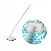 Miotły, szufle, mopy - SZCZOTKA Łazienkowa do PŁYTEK KABINY SZYB Gąbka UNIWERSALNA Długa KUCHNIA - miniaturka - grafika 1