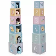 Zabawki interaktywne dla dzieci - Wieża Piramida Sorter z Figurkami - Dinozaury - miniaturka - grafika 1