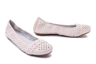 RIEKER 41430-60 beige, baleriny damskie - Rieker - Baleriny - miniaturka - grafika 1