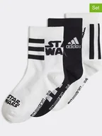 Skarpetki męskie - adidas Skarpety (3 pary) w kolorze czarno-białym - miniaturka - grafika 1