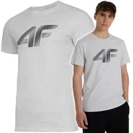 Koszulki męskie - Koszulka Męska 4F T-shirt Bawełniany Podkoszulek Sportowy Co Dzień 2257 M - miniaturka - grafika 1