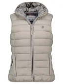 Kamizelki damskie - Geographical Norway Kamizelka pikowana "Vatikotal" w kolorze jasnoszarym - miniaturka - grafika 1