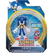 Figurki dla dzieci - SONIC THE HEDGEHOG JAKKS PACIFIC FIGURKA SONIC + INVINCIBLE ITEM BOX - miniaturka - grafika 1
