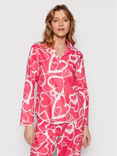 Piżamy damskie - Cyberjammies Koszulka piżamowa Mallory 9023 Różowy Regular Fit - grafika 1