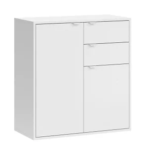 Biała komoda z 2 szufladami i drzwiczkami N9-W35 - Komody - miniaturka - grafika 1