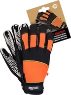 Rękawice robocze - Rękawice ochronne wykonane z wysokiej jakości miękkiej skóry syntetycznej 1 para - miniaturka - grafika 1