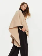 Płaszcze damskie - Pieces Ponczo Nadja 17152351 Beżowy Relaxed Fit - miniaturka - grafika 1