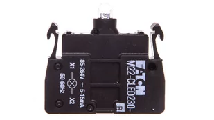 Eaton Oprawka z LED niebieska 230V AC zacisk sprężynowy M22-CLED230-B 218063 218063 - Inne akcesoria elektryczne - miniaturka - grafika 1