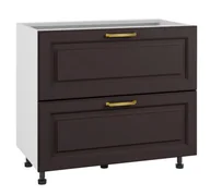 Meble kuchenne - Bristol Szafka Dolna Ds-90-2W-1Wew Modernbox Czarny Mat - miniaturka - grafika 1