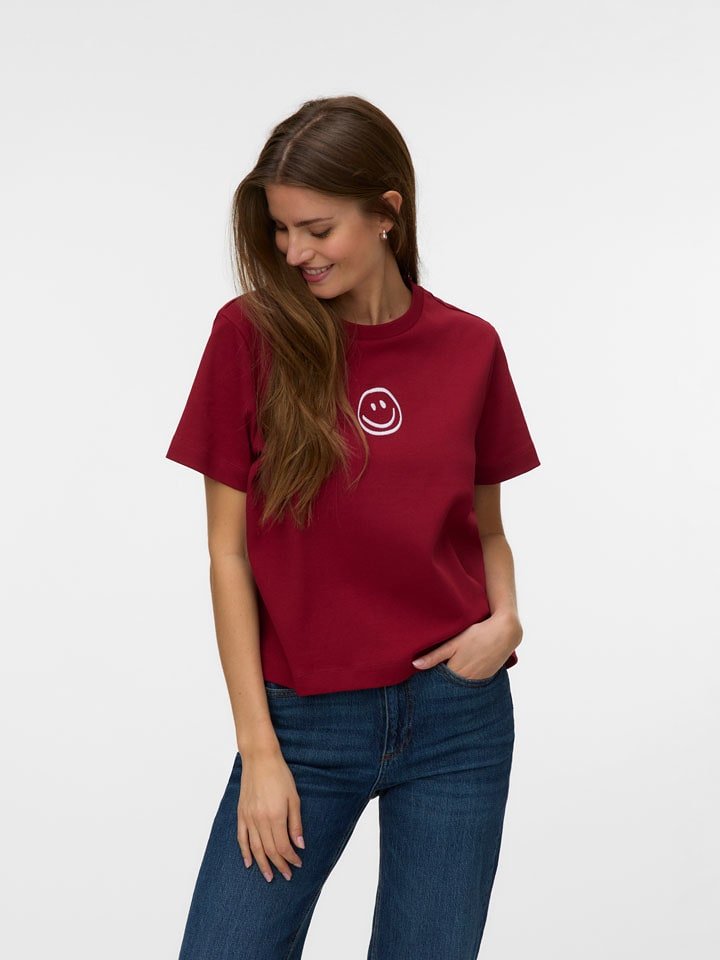 Vero Moda Koszulka w kolorze bordowym