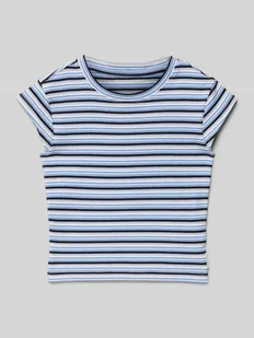 T-shirt o kroju slim fit z mieszanki bawełny - Koszulki dla dziewczynek - miniaturka - grafika 1