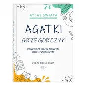 Atlasy i mapy - Atlas geograficzny z nadrukiem dla dziewczynki - miniaturka - grafika 1