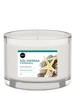 Świece - Aroma Home Candle - Świece zapachowe Sól Morska z Konwalią 115g - grafika 1