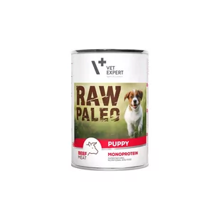 VetExpert Vet Expert Raw Paleo Puppy Beef 400 g - Mokra karma dla psów - miniaturka - grafika 2