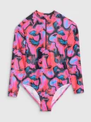 Stroje kąpielowe - 4F Dziewczęcy kostium kąpielowy jednoczęściowy4FJWSS25USWSF094-90A Wielokolorowy Roz. 146/152 - miniaturka - grafika 1
