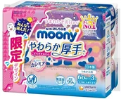 Chusteczki nawilżane - Moony Chusteczki nawilżane Unicharm 3x60szt. - miniaturka - grafika 1