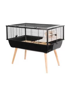 Zolux Klatka Neo Nigha mała H36 czarna 78x48x36 cm 25919-uniw - Klatki dla gryzoni - miniaturka - grafika 1