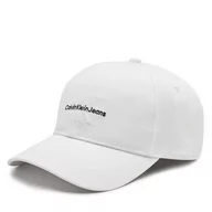 Czapki męskie - Czapka z daszkiem Calvin Klein Monologo Embro K50K512180 Biały - miniaturka - grafika 1