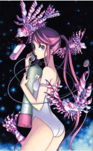 Plakat Anime Manga Amanchu! AMCHU_002 A1+ (custom)