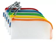 Torby podróżne - HERMA 20001 torba podróżna na zamek błyskawiczny, przezroczysta, kolorowa, 10 sztuk, małe zamykane plastikowe kieszenie zapinane na zamek błyskawiczny, kolorowe torby kulturalne na telefon komórkowy, - miniaturka - grafika 1