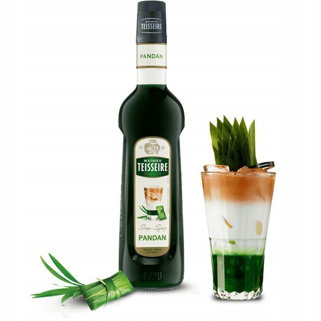 Syrop barmański PANDAN 700 ml do kawy drinków deserów koncentrat TEISSEIRE