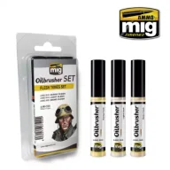 Akcesoria i części modelarskie - Ammo: Oilbrusher Set - Flesh Tones Set 3x10ml - miniaturka - grafika 1