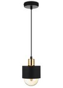 Lampy ścienne - Lampa wisząca BerlinStil 12 cm cz-miedź - miniaturka - grafika 1
