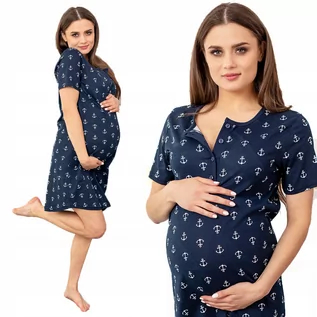 Piżamy ciążowe - Koszula Do Karmienia Ciążowa Porodu Bawełniana XL - grafika 1