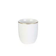 Kubki - Intesi Intesi Kubek Pearl Gold 180ml biały 232732 - miniaturka - grafika 1