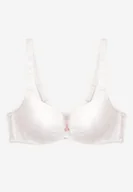 Biustonosze - Jasnobeżowy Biustonosz z Usztywnionymi Miseczkami Falenena - miniaturka - grafika 1